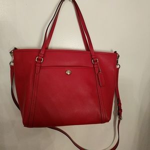 Coach Hot Pink Vintage Leather Tote Bag